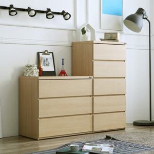 아르메 미엘 서랍장 세트(와이드 3단 600 5단)