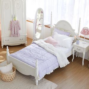 베스트리빙 퀸앤 화이트 엔틱 원목 슈퍼싱글/SS 침대/매트별도