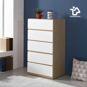 트리빔하우스 우노 라운드 600 5단 서랍장 (착불)