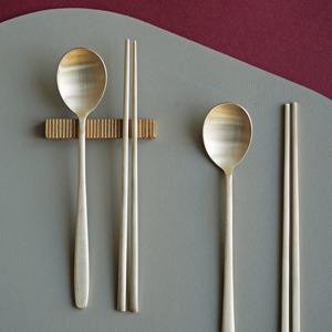 놋담 방짜유기 유기수저 2인