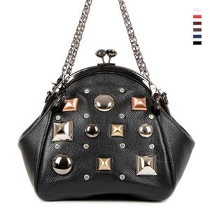 [비앤부르뜨 BNBURDE] 소가죽 스톤 샤인 토트 크로스백