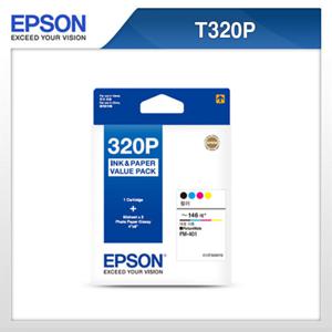 [EPSON] 정품잉크 T320070(T320P) 4색잉크+포토용지100매/PM-401