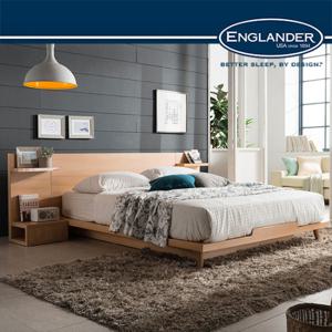 [잉글랜더]스미스 평상형 침대(DH 7존 라텍스 독립스프링 매트-Q
