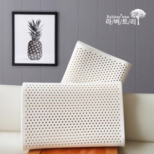 라버트리 2개세트 프리미엄 라텍스 굴곡형 경추베개 (대)