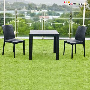 [GAWON] MISTY 2인용 테이블세트/라탄스타일/야외테이블/파라솔