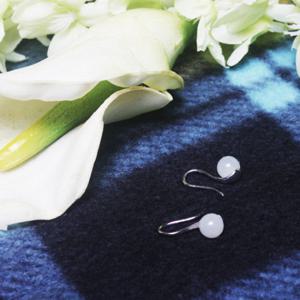 JADE U 제이드유 춘천옥 심플후크 옥귀걸이 J-684