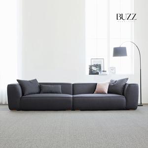 [버즈가구] 플렌체 4인용 워셔블 풀커버 패브릭소파 [BS9045-1]