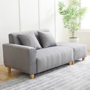 아로미가구 마카롱 포솜 패브릭 2인용소파 A타입(스툴없음)