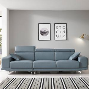 [오스본가구] 퓨리스 4인용 가죽소파 (스피커,스툴미포함)