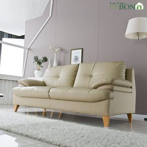 [오스본가구] 로이아트 구스다운 3인용 가죽소파