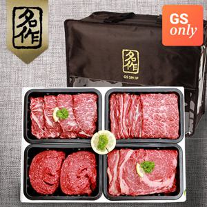 [리얼명작] 경주천년한우 1등급 모듬정육세트 10호 (갈비살500g+등심500g+채끝500g+불고기500g-총2kg/냉장)