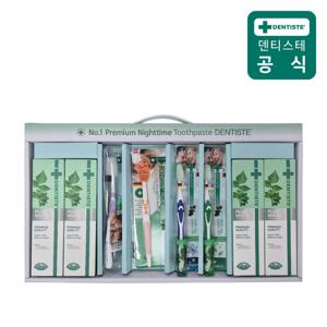 [덴티스테 디럭스세트] 뉴플러스160g 4개+칫솔2+여행용+혀클리너
