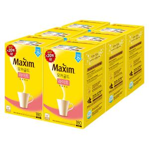 맥심 모카골드 라이트 1080T (180T 6개) / 대용량 커피믹스