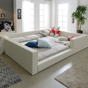 힐링 패밀리침대 벙커형 퀸+슈퍼싱글 저상형침대 [프레임만]