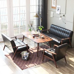 베스트리빙 피렌체 6인 낮은 소파 원목 카페 테이블 세트/1인+2인+3인 소파