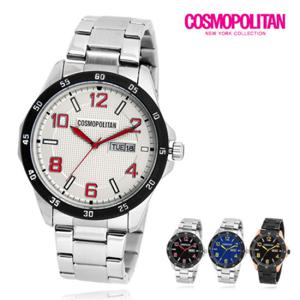 [코스모폴리탄] 남성 가죽 시계 CPM1424