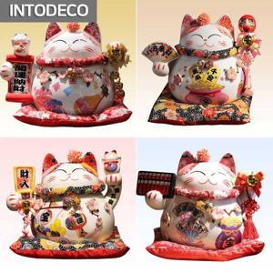 사랑스러운 핑크빛 벚꽃 마네키네코 고양이 저금통
