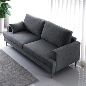 밸런스가구 이지 3인용 패브릭소파 그레이