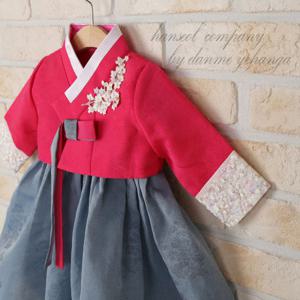 [한설한복]1592.S 핫핑크의 멋스러움 여아한복