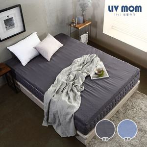 [리브맘]세븐존 데일리 매트리스 퀸 차콜/블루