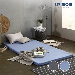 [리브맘]세븐존 데일리 매트리스 슈퍼싱글 차콜/블루
