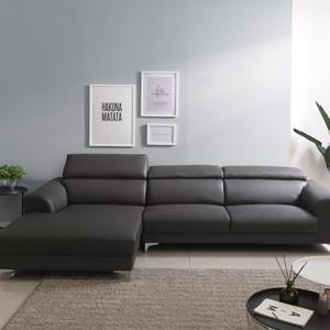 아로미가구 릴렉스 천연가죽 이지클린 기능성 카우치 4인용소파