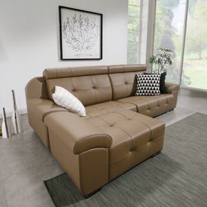 서광퍼니처 조쉬 이태리라텍스 천연가죽 4인소파+대형스툴