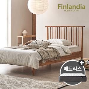 핀란디아 마틴 원목 슈퍼싱글침대SS+드림온21 매트리스