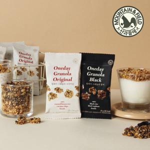 [산과들에] 코코넛칩그래놀라, 검은콩그래놀라 2종 혼합 100봉 (각 50봉)