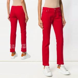 MSGM 로고 프린트 슬림핏 진 2541MDP49L LOGO SLIM-FIT JEANS