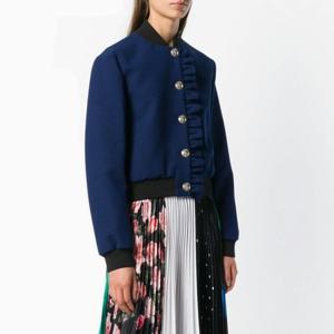 MSGM 러플 트리밍 봄버 자켓 2541MDH02 RUFFLE BOMBER JACKET