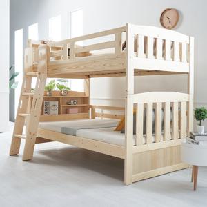 에보니아 하이틴 원목 분리형 벙커이층침대 기본형 매트제외