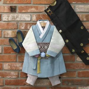 [한설한복]H.5568 스카이블루 쾌자 남아돌한복