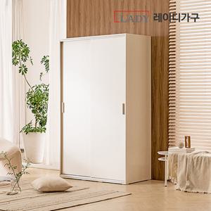 레이디가구 이안 빅 1200 선반형 슬라이딩 옷장