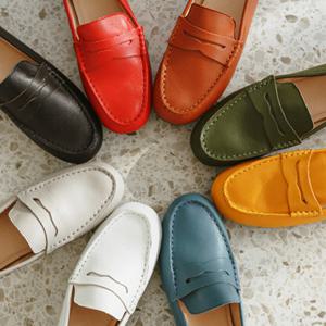 [블루피오레] 가죽 드라이빙 로퍼슈즈 BFS543