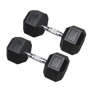 육각 고무덤벨 홈짐 아령 30kg