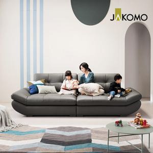 [자코모]버블리 스윙 4인 기능성 천연면피 소가죽 소파