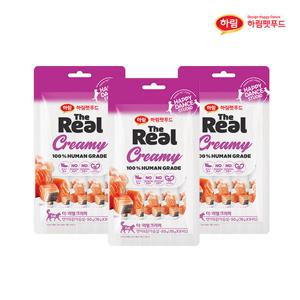 [하림펫푸드] 더리얼 크리미 연어&닭가슴살 50g x 3