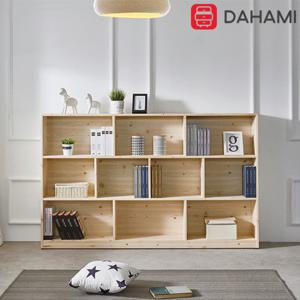 다리오 레드파인 원목 1800 가로형 책장