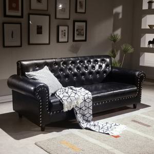 셀레스타 3인용 엔틱 가죽소파 S903