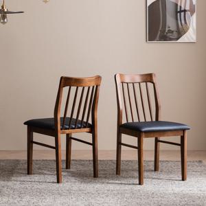 헤이미쉬홈 바렌트 고무나무 원목 식탁 의자