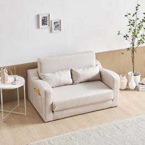 수오 로즈망 방수가죽 2인용 소파베드