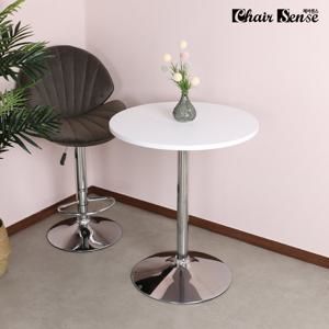 착불 체어센스 크롬 고정형 카페 식당 업소용 원형 식탁 테이블