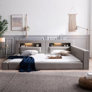 비플렛 LED 저상형 패밀리침대 SS+SS 매트포함 YSBM1913