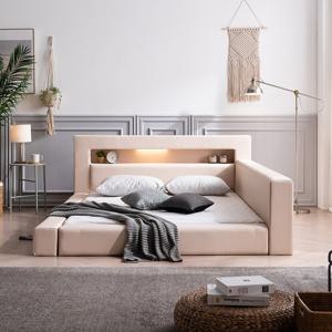 비플렛 LED 저상형침대 Q 매트포함 YSBM1912