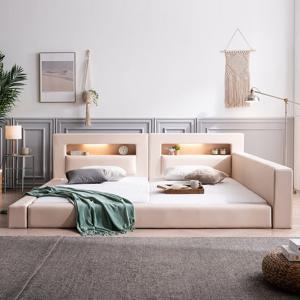 비플렛 LED 저상형 패밀리침대 프레임 SS+SS YSBP1903