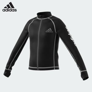 아디다스 TP 키즈 집업 래시가드 수영복 J BK5634