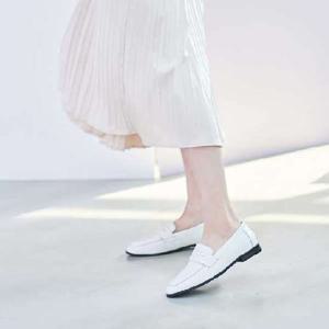 [블루피오레] 리얼 소가죽 악어무늬 심플 로퍼 BFS801