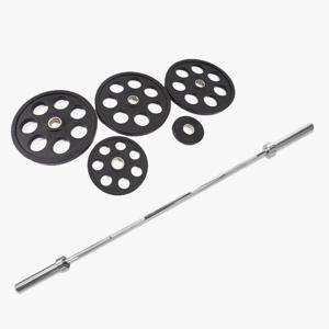 7홀 중량원판 바벨세트 79kg I 바벨원판 마구리