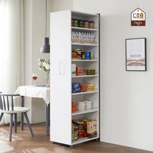 다하미가구 돌로미티 키큰 슬라이딩 냉장고 틈새수납장 (300)